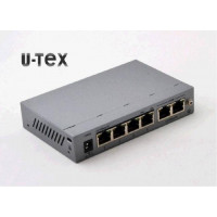 U-TEX P1-SW04-TP60 (4-портовый неуправляемый POE коммутатор. POE  4 порта  10/100Mbps  Ethernet;Uplink 2 порта