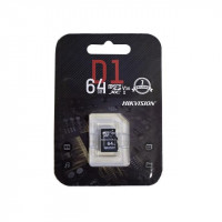 Карта памяти Hikvision microSDHC 64GB Class10 For Surveillance (без адаптера)